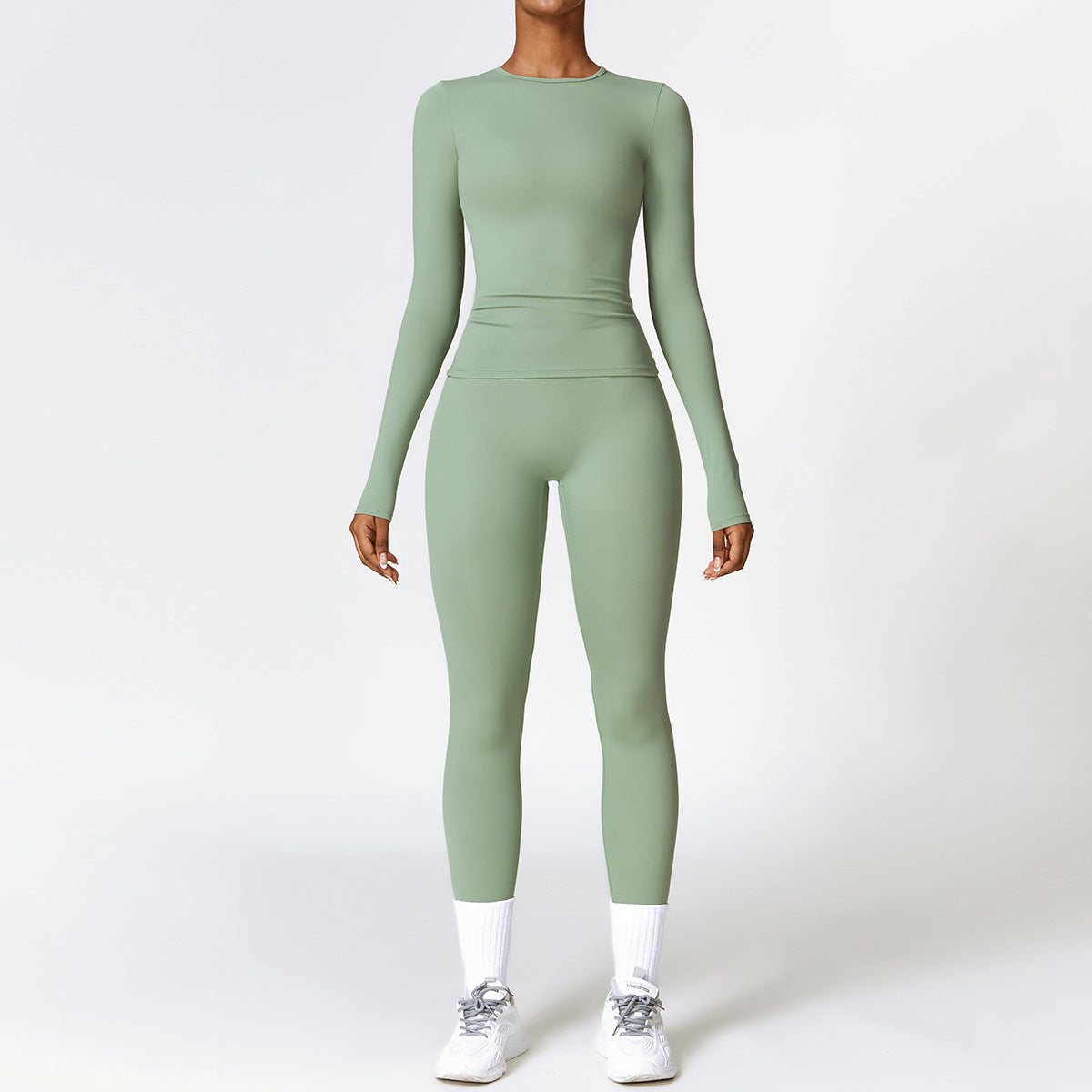 Tight-fitting Brushed Yoga Suit Quick-drying Sports Set