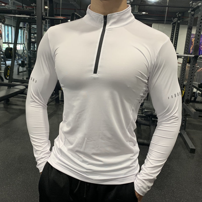 Half Zipper Fitness Long Sleeve Shirt