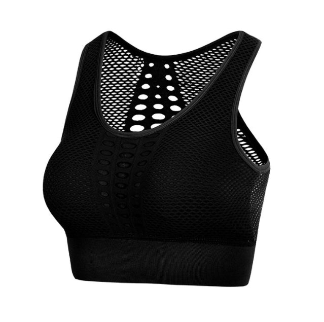 Brathable Mesh Sports Bra