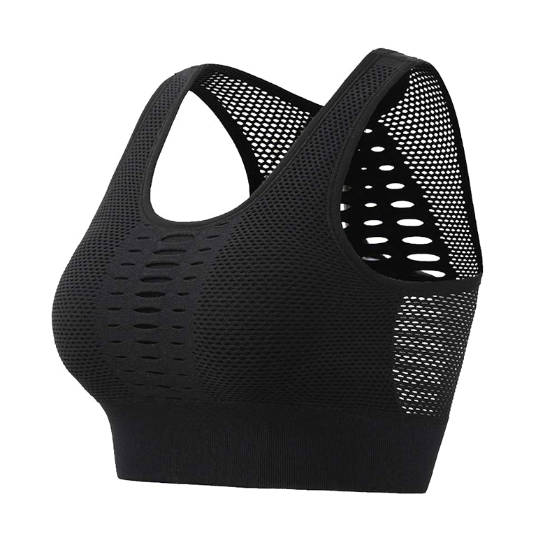 Brathable Mesh Sports Bra