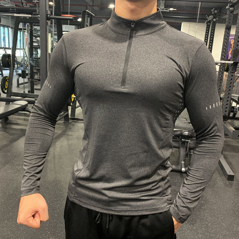 Half Zipper Fitness Long Sleeve Shirt