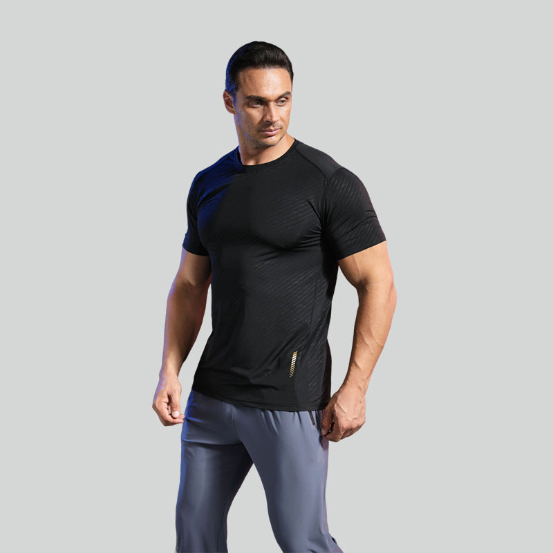 Short Sleeve Round Neck Quick-drying Breathable Sports T-shirt Men