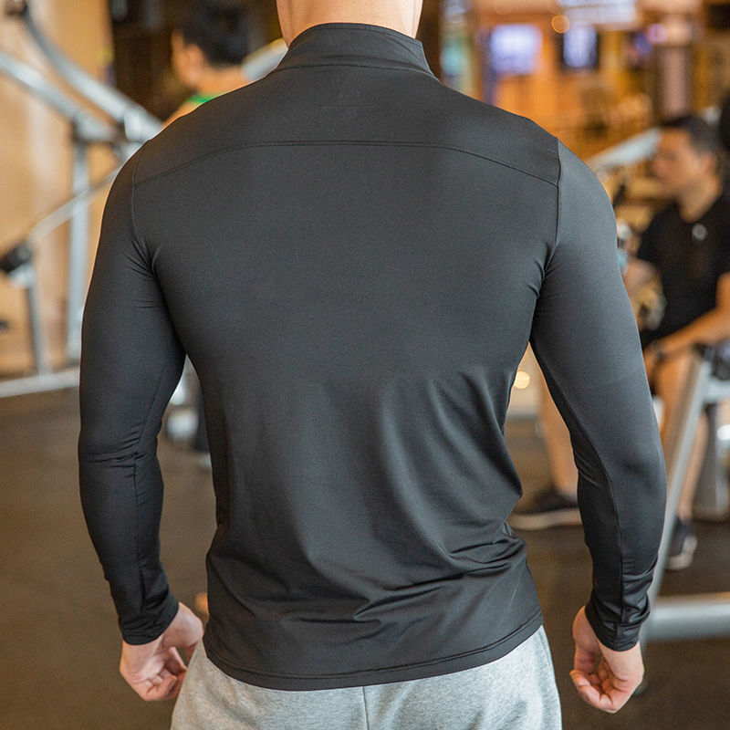 Half Zipper Fitness Long Sleeve Shirt