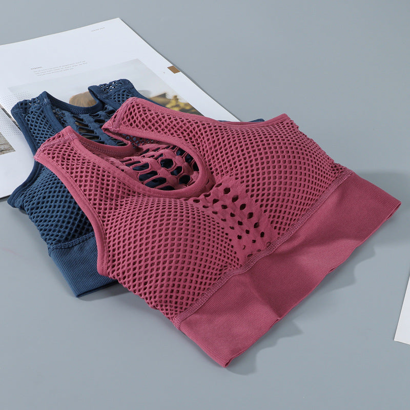 Brathable Mesh Sports Bra