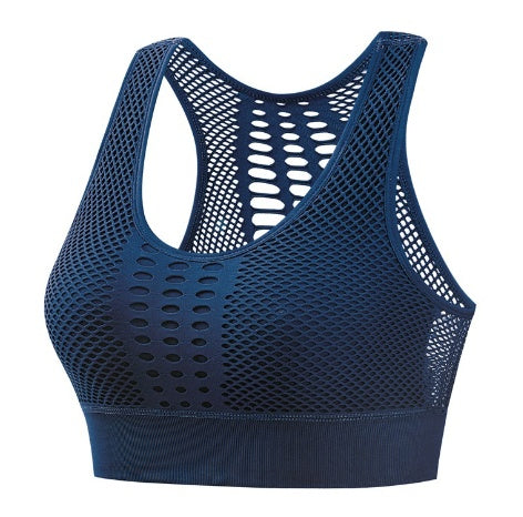Brathable Mesh Sports Bra