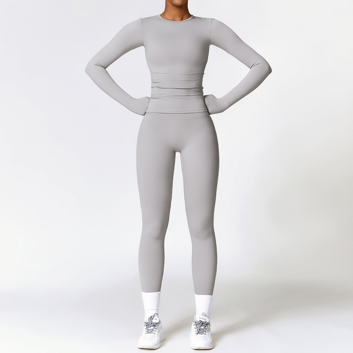 Tight-fitting Brushed Yoga Suit Quick-drying Sports Set