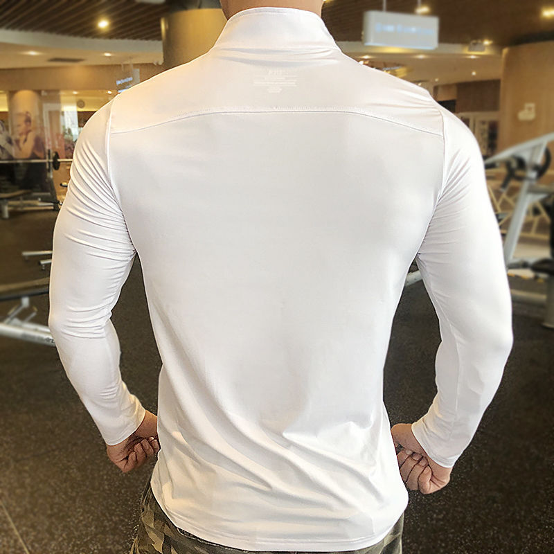 Half Zipper Fitness Long Sleeve Shirt