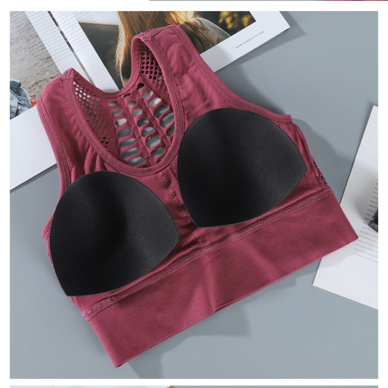 Brathable Mesh Sports Bra