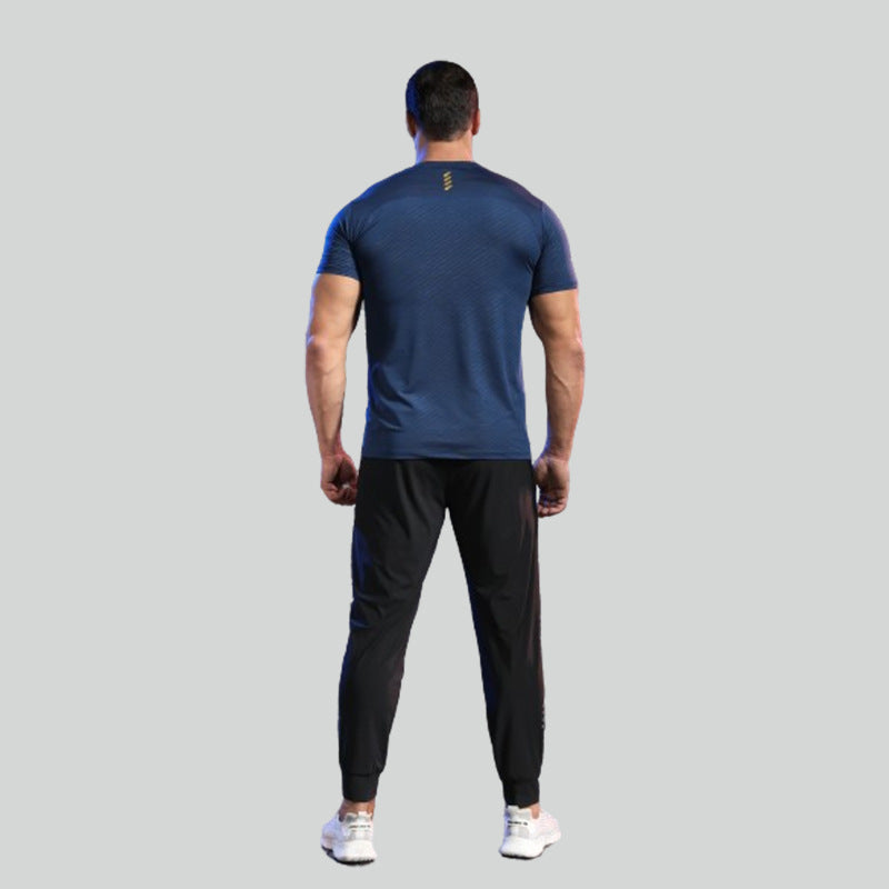 Short Sleeve Round Neck Quick-drying Breathable Sports T-shirt Men